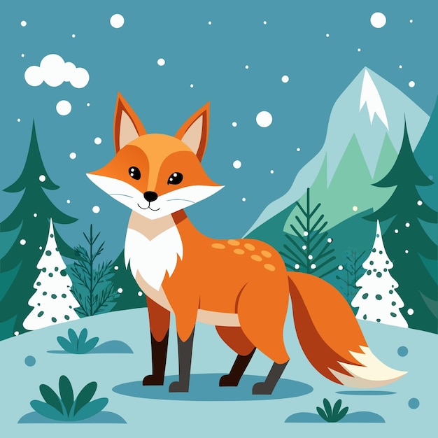 Vector fox vector art