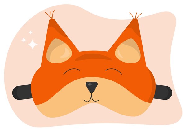 Foxshaped sleep mask cartoon cute fox