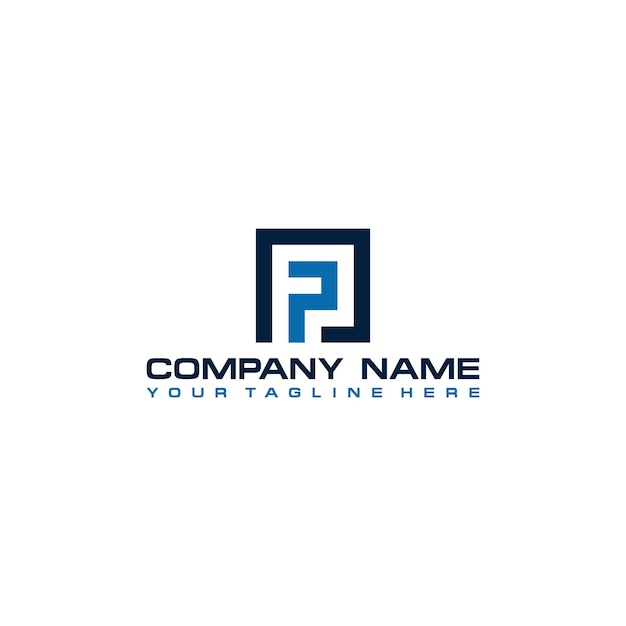 Vector fp initial logo sign design for your company