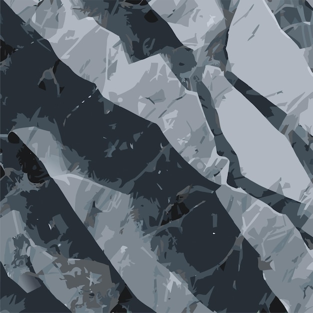 Vector fractured blue grey marble texture