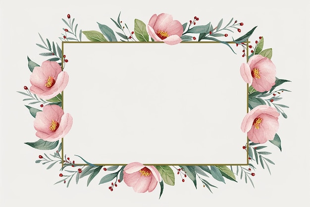 Vector a frame of flowers with a frame that says quot spring quot