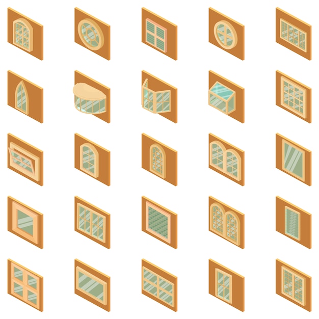 Frame icon set