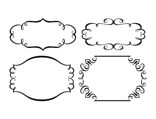 Frame ornament decoration template