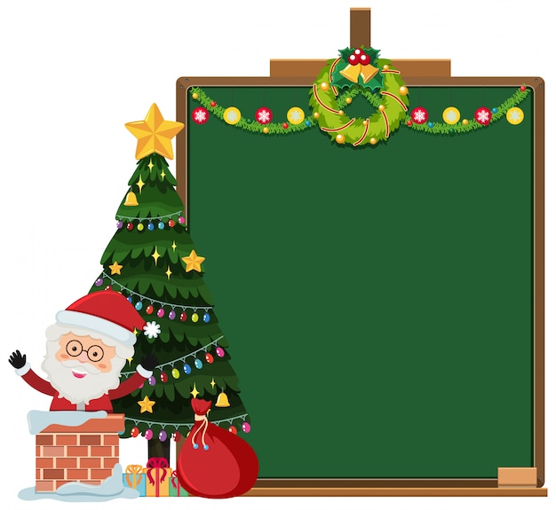 Frame with christmas theme background