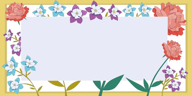 Frame With Leaves And Flowers Around And Important Announcements Inside Framework With Different Plants All Over And Crutial Informations In Floral Box With Recent Ideas