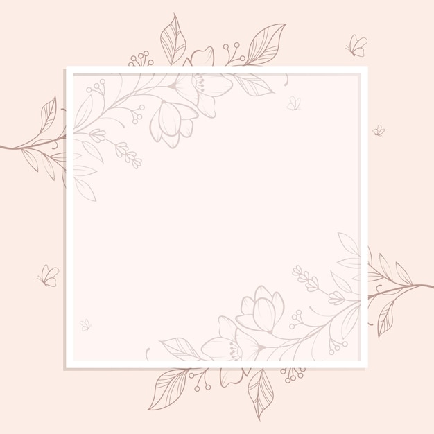 Frames for the Valentines day wedding decor logo and identity template