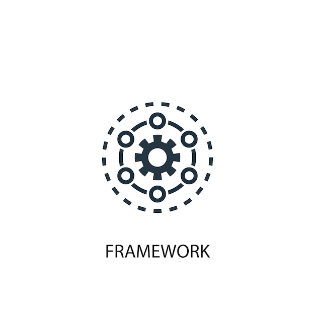 Framework icon. Simple element illustration. Framework concept symbol design. Can be used for web and mobile.