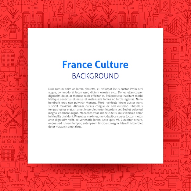 France Culture Paper Template