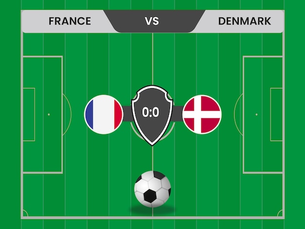 France vs Denmark, world soccer match 2022, group d world football competition championship versus