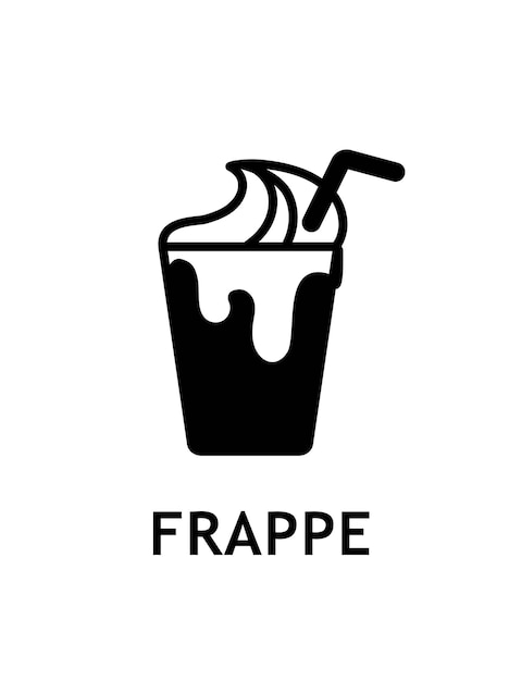 Frappe black icon