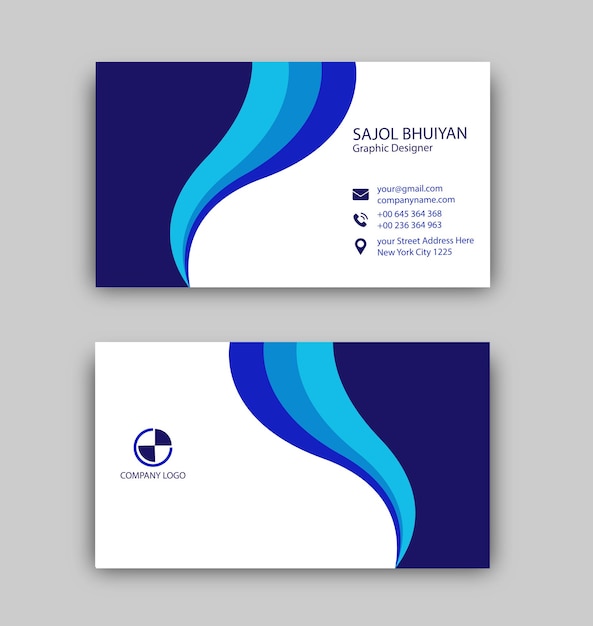 free business card design mockup