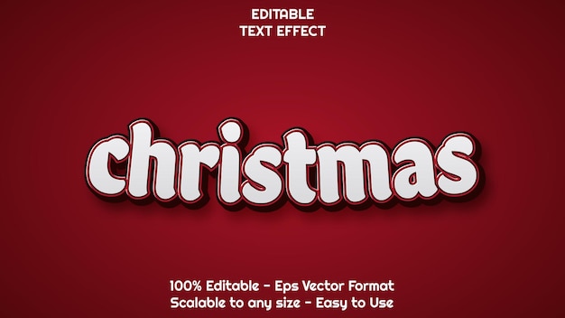 Free christmas text effect editable text style