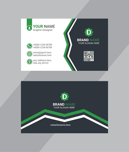 Free Corporate Business Card template EPS