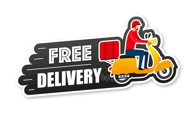 Free delivery Express delivery icon Price tag Vector stock illustration