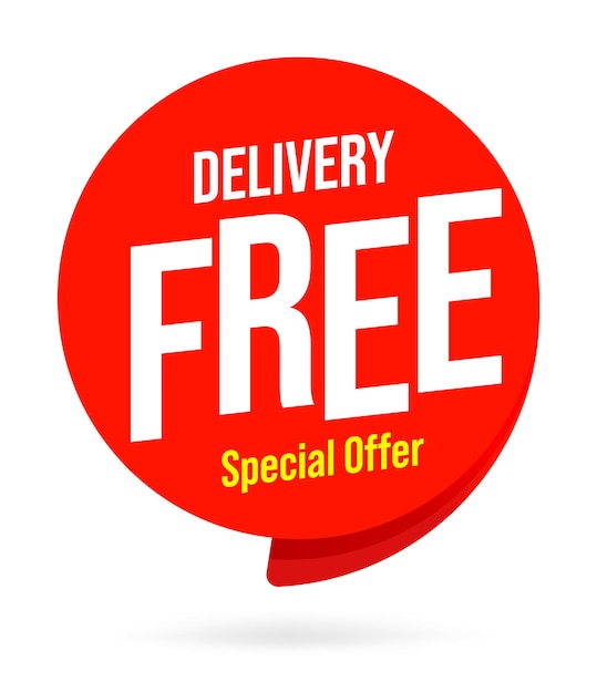 Free delivery icon template vector sign