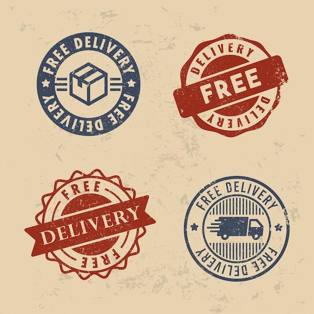 Free Delivery stamp set