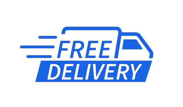 Free delivery truck icon Fast shipping Design for website and mobile apps