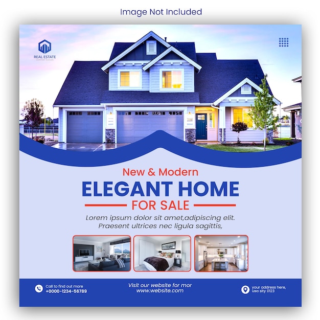 Free EPS real estate social media flyer design