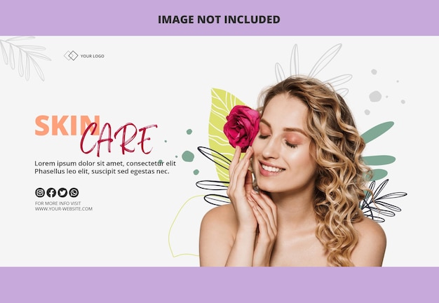 Vector free eps skin care banner template