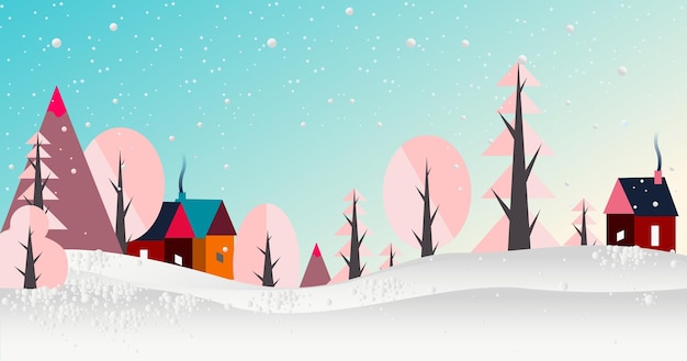 free illustration of winter snow falling background