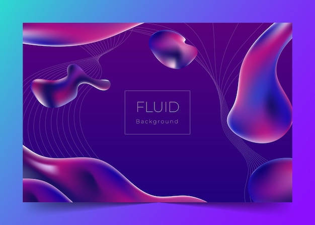 Vector free liquid purple gradient background with simple modern liquid gradient shapes