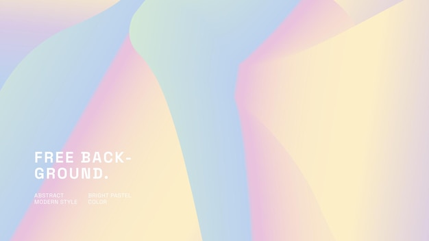 Free Modern Gradient Vector Background with Pastel Color