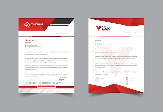 Free Professional and formal business letterhead design service