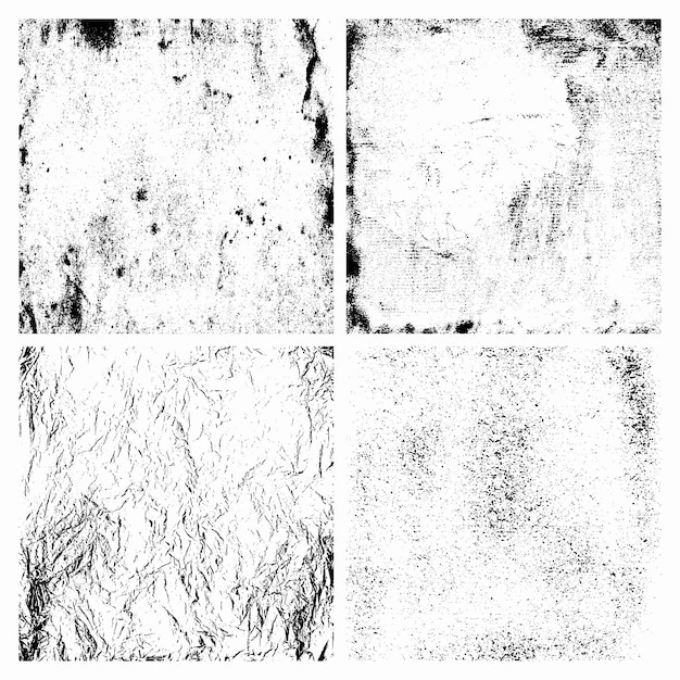 Free set of grunge texture frame set