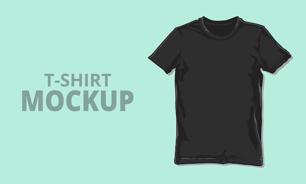 Vector free t shirt mockup template vetor