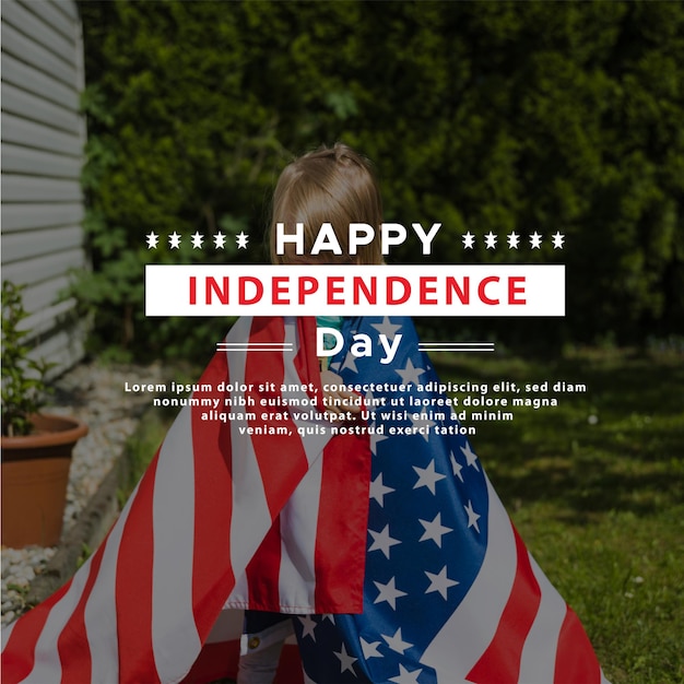 Vector free vector american independence day design