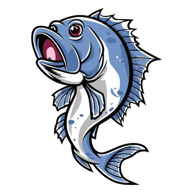 Free vector big bass fish