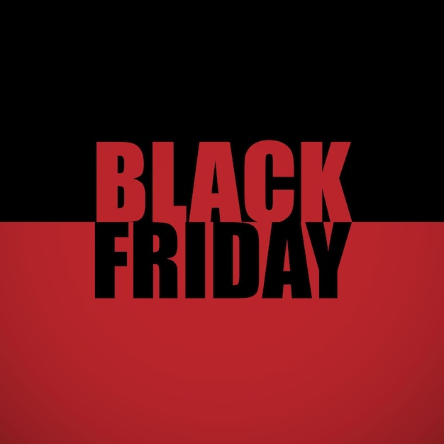 Free vector black friday banner background