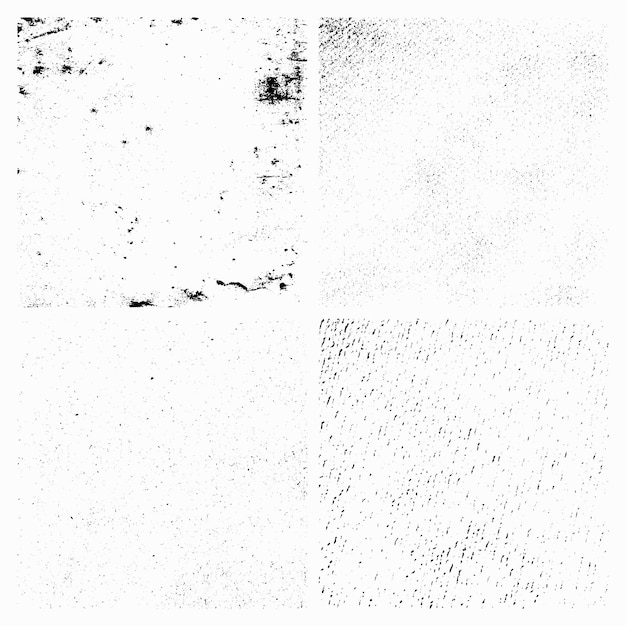 Free vector black and white grunge texture effect template