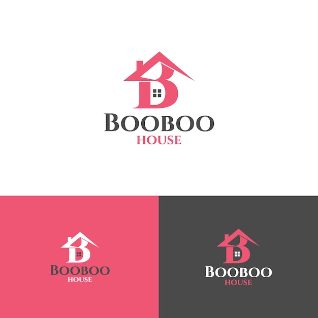 Vector free vector booboo house logo template