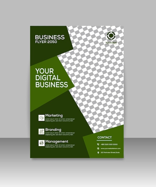 Free vector business flyer