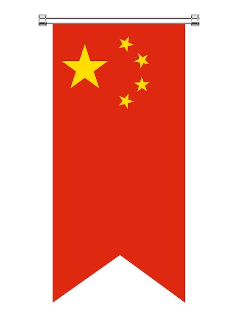 Free vector china flag flat design