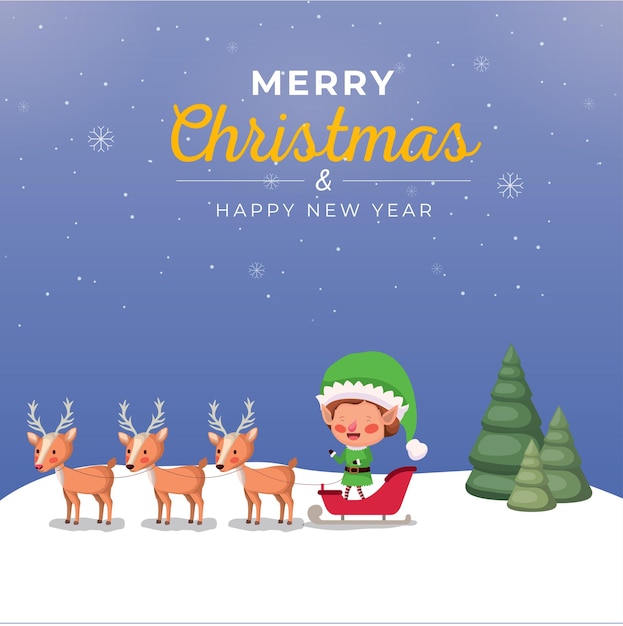 Free Vector Christmas Design Template