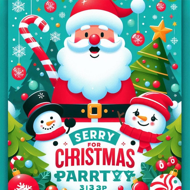 Vector free vector christmas flyer design template