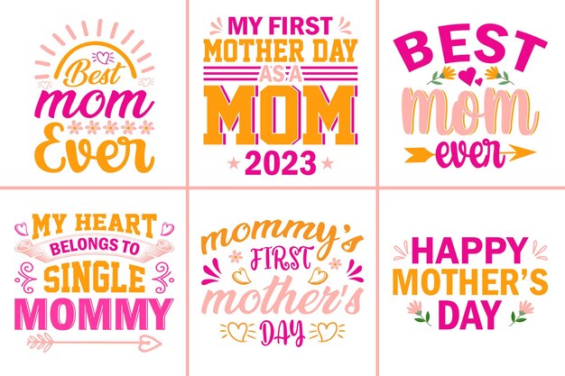 Vector free vector colorful happy mothers day