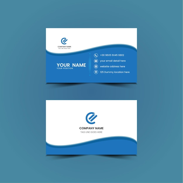 Free vector company business card template