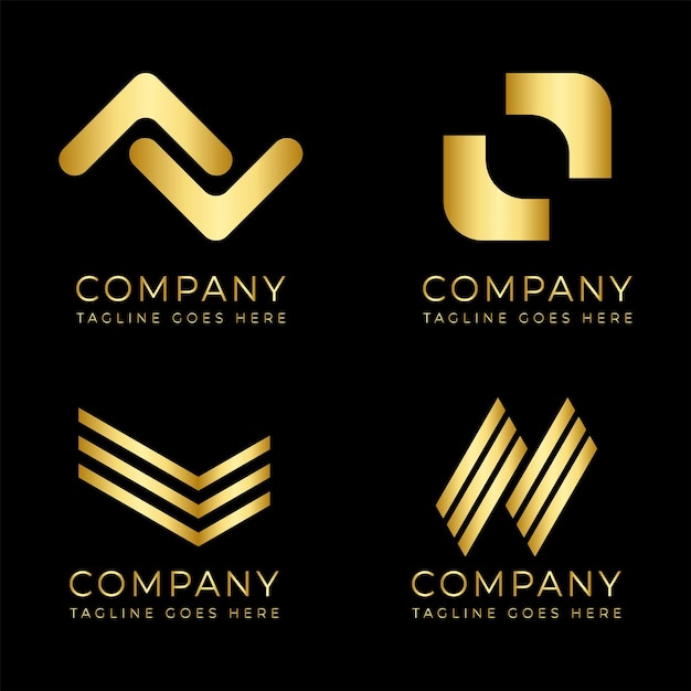 Free vector company logo set design ideas