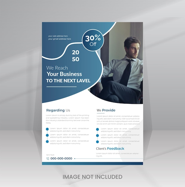 Free vector Corporate business flyer Design