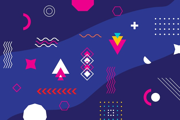 Free vector  design geometric wallpaper