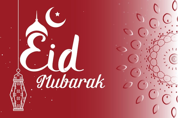 Vector free vector of eid mubarak