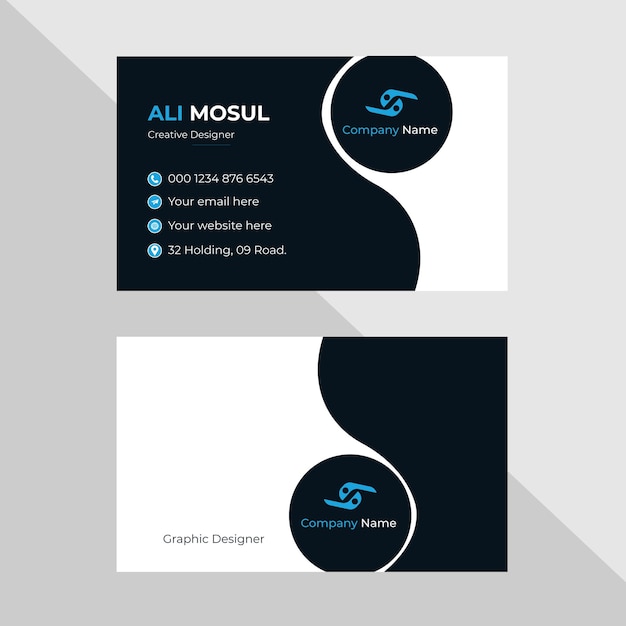 Free vector elegant business card