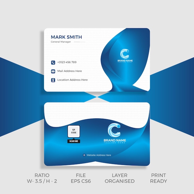 Free vector Embossed Excellence Mastering First Impressions with the Ultimate Business Card