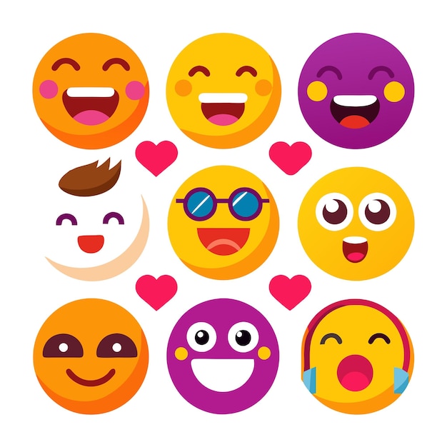 Vector free vector emoji icon set