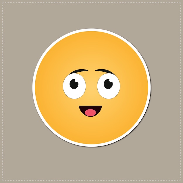 free vector Emoji shy Icon