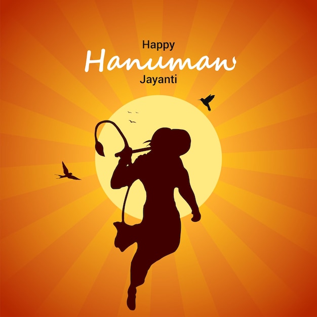 Free vector flat Hanuman Jayanti