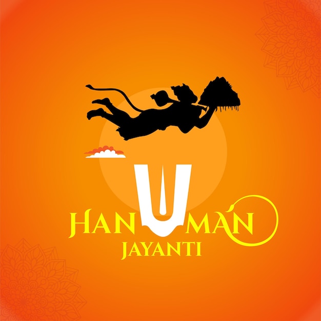 Free vector flat Hanuman Jayanti